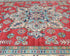 8x10 Red Kuba Afghan Hand Knotted Wool Area Rug